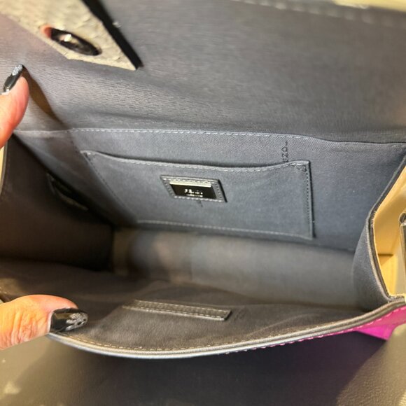 Fendi Python Demi Jour -- Multicolor Python & Fuschia Leather Bag - Picture 15 of 16